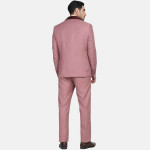 Men Pink Solid Set Of 4 Piece Slim Fit Suits