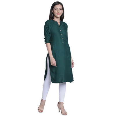 Solid Straight Kurta