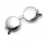 Adam Jones Men Silver Mirrored Round Sunglass