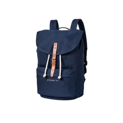 Unisex Navy Blue Travel Laptop Backpack