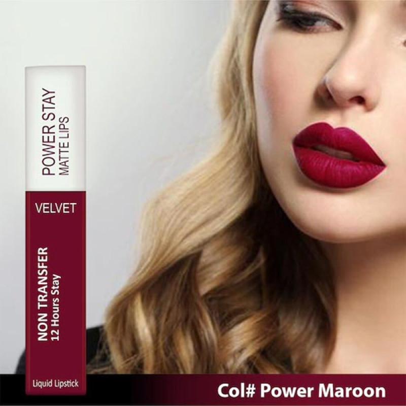 Waterproof Liquid Matte Lipstick - 5 ml Power Stay