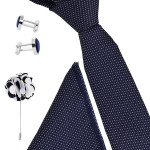 Men Blue Printed Accessory Gift Set